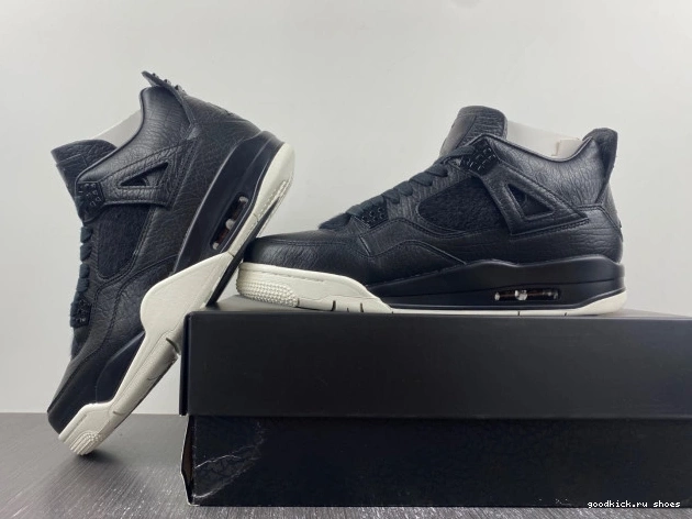 4 Retro Jordan 819139-010 Pony Hair Black 0807